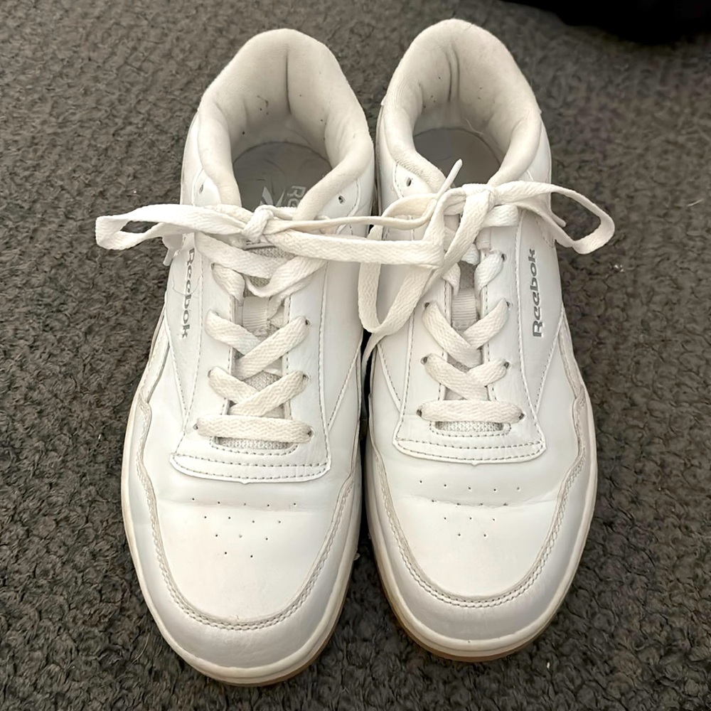 Reebok - white tennis shoes - worn once